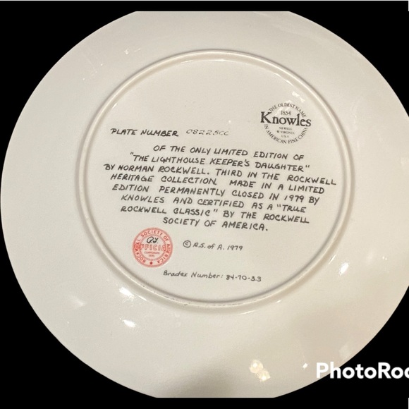 EUC•Norman Rockwell “The Lighthouse Keepers Daughtet” The Heritage Collection - Picture 6 of 6